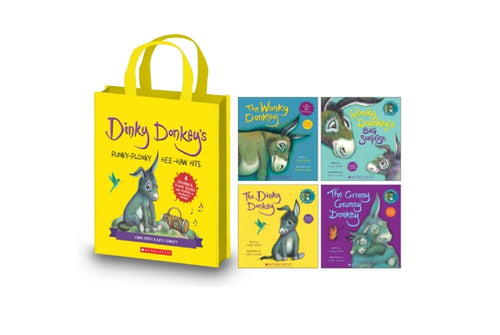 Dinky Donkey's Plinky-Plonky Hee-Haw Hits Bag of Books